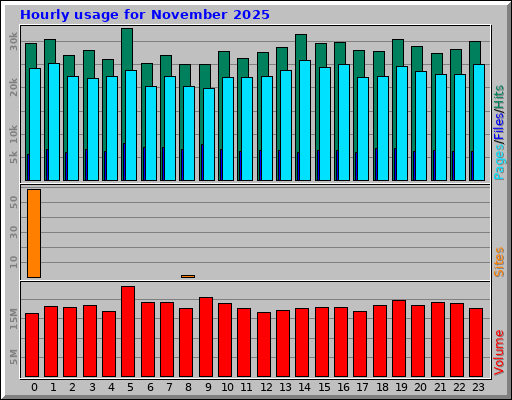 Hourly usage for November 2025 Hourly usage for November 2025